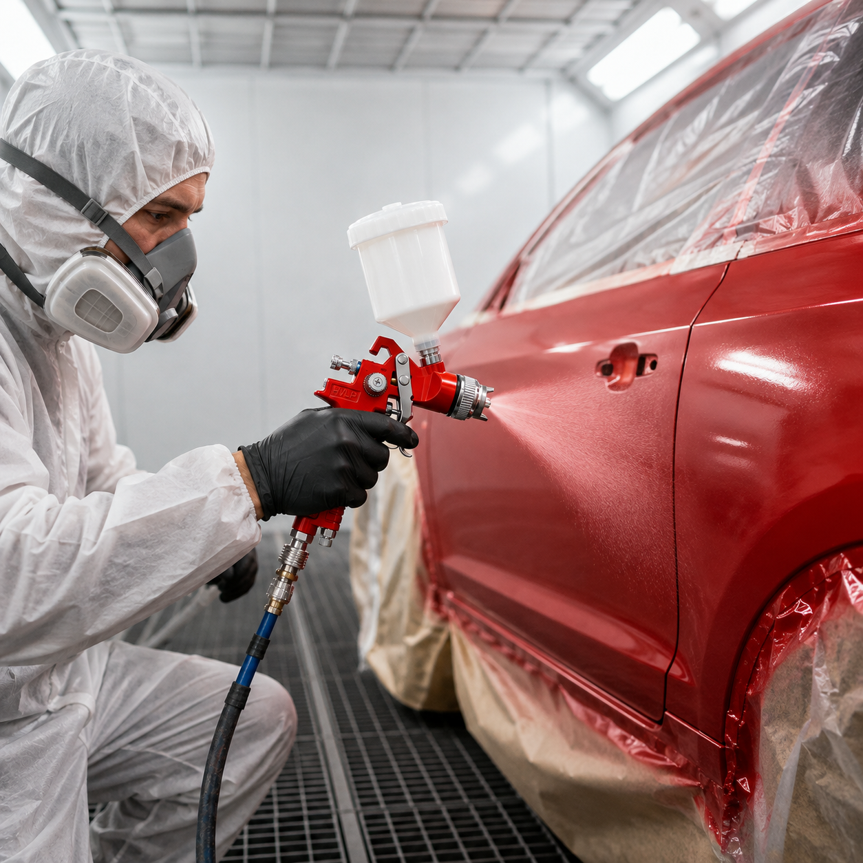 LVLP Spray Gun Settings for Plastic Primer: How to Reduce Fisheyes and Cratering