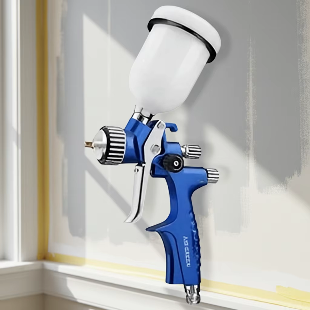 LVLP Wall and Interior Paint Spray Gun with Gravity Cup