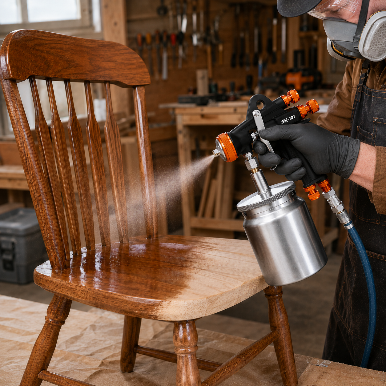 Panel Repair Painting Workflow with a Fine Mist LVLP Spray Gun