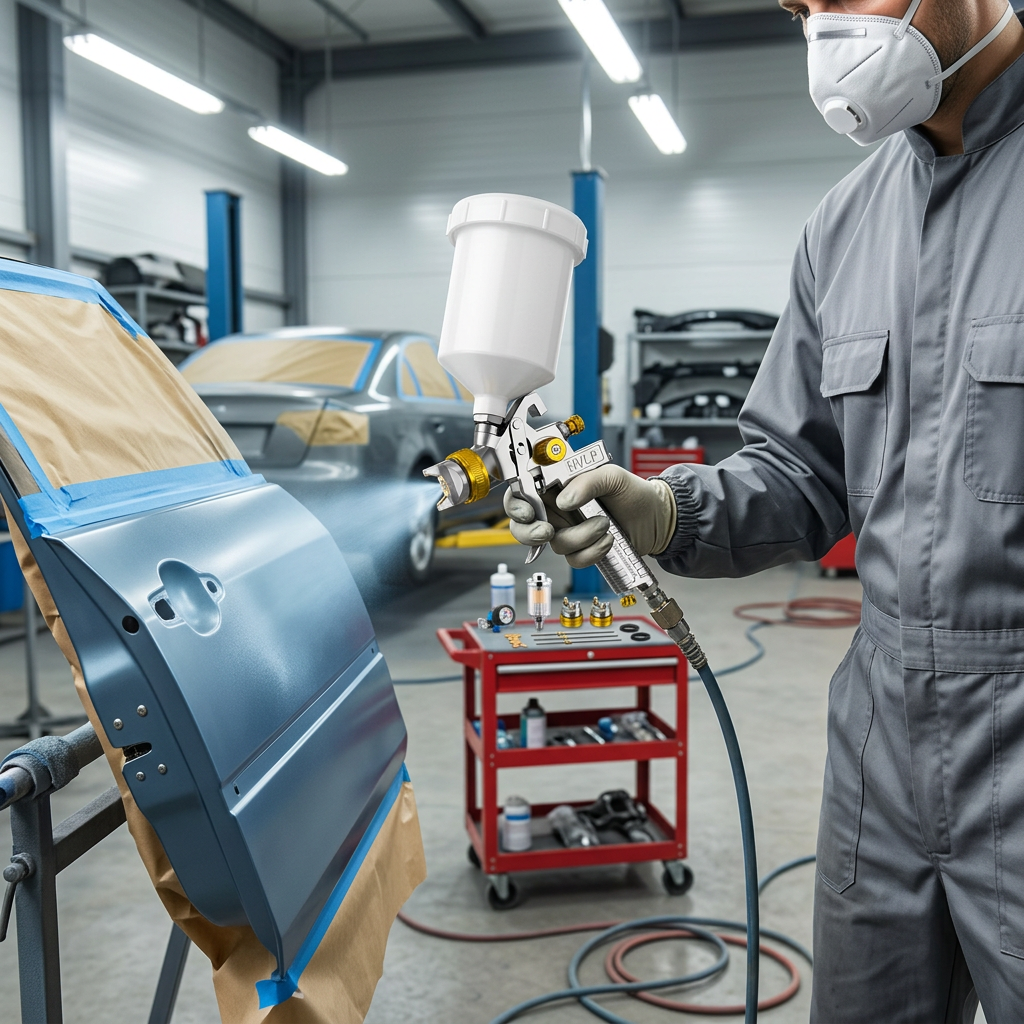 Automotive HVLP Paint Spray Gun for Car Body Refinishing