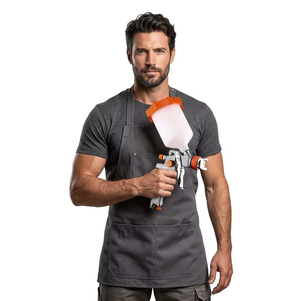 SICOPRO Ergonomic Car Refinishing Spray Gun for Smooth Fine Finish