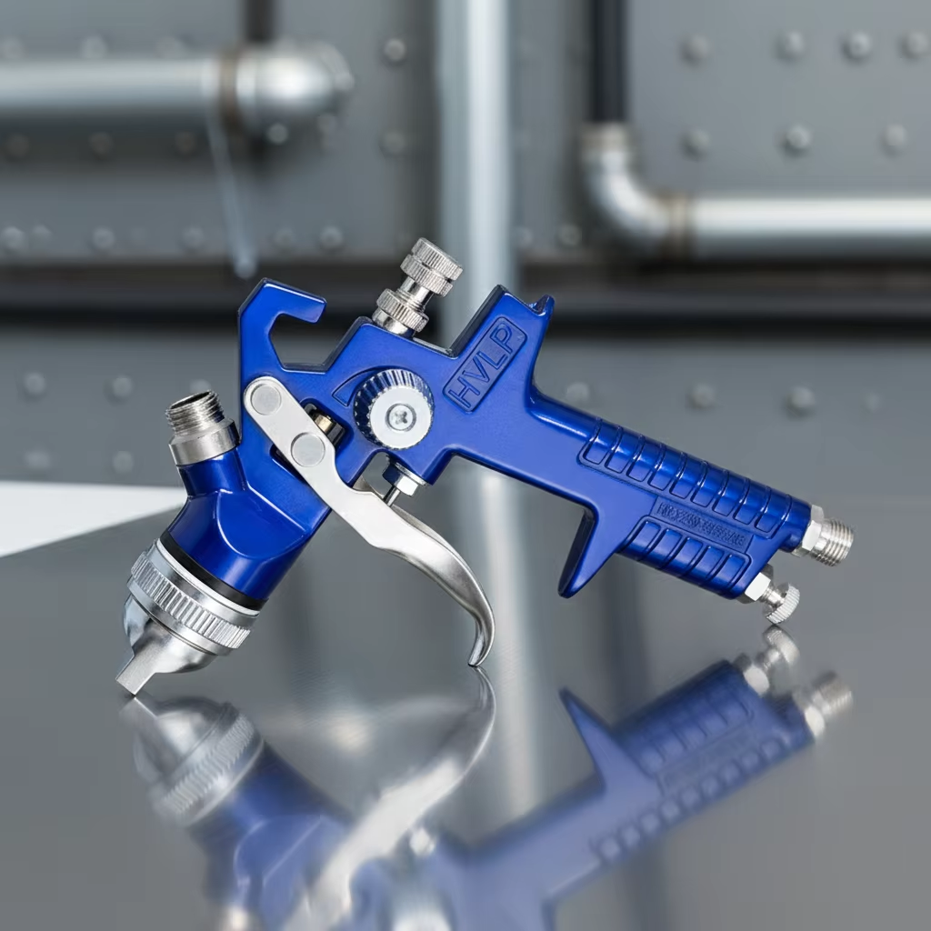 LVLP Precision Paint Spray Gun Blue Model B4