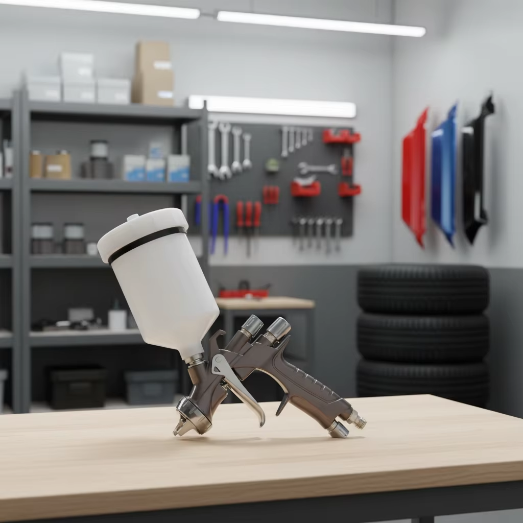 Professional Automotive LVLP Spray Gun High Transfer Efficiency Gravity Paint Sprayer