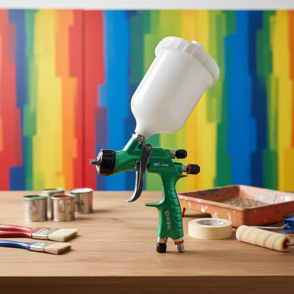 Automotive Refinish LVLP Spray Gun with High Paint Saving Performance