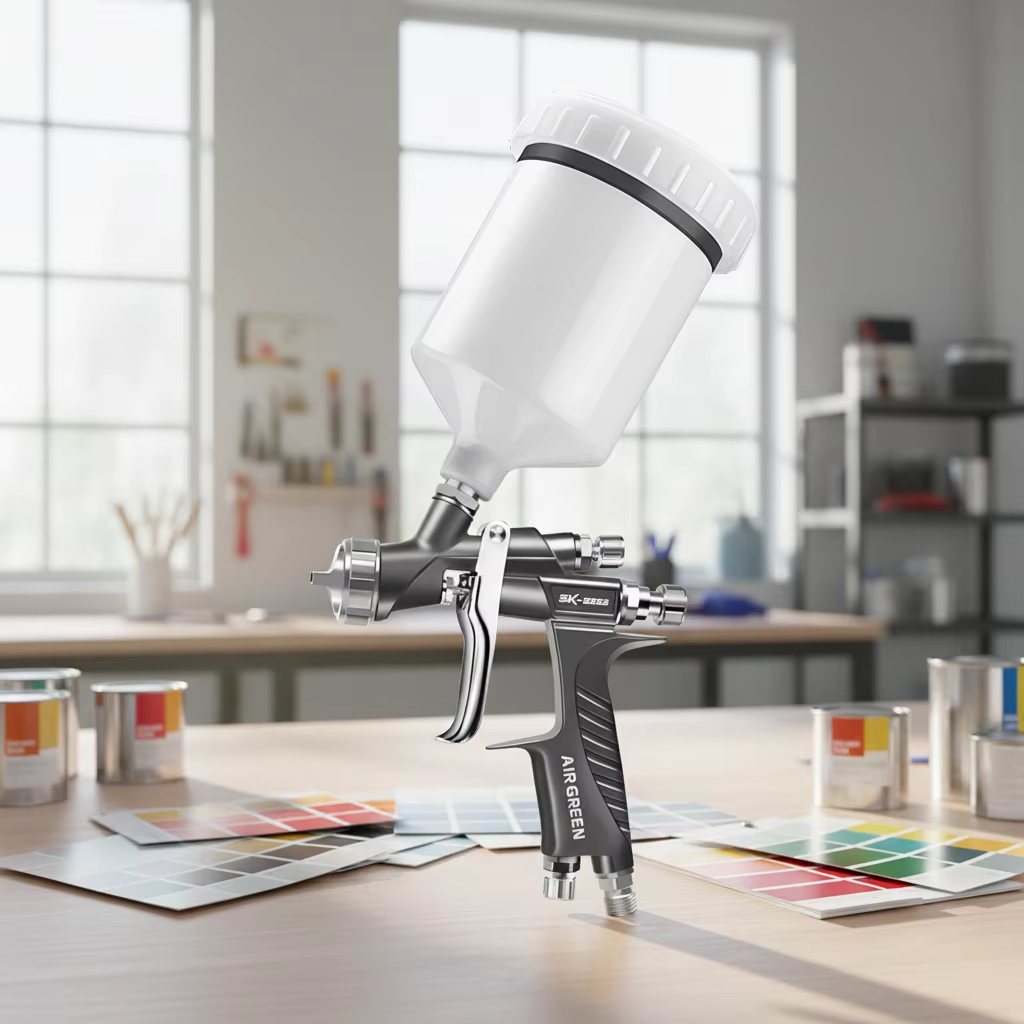AIRGREEN Water-Based Fine Coating Gravity Spray Gun