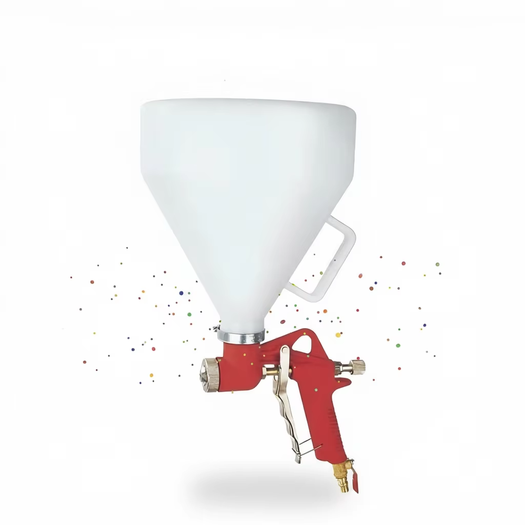 FR301 Cement spray gun Blueprint Style Pneumatic Hopper Wall Coating Gun