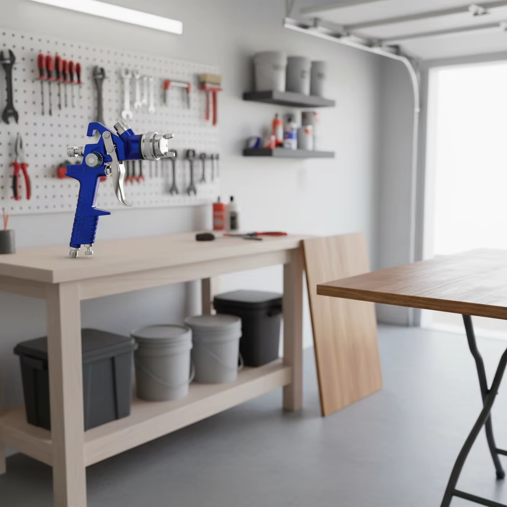 Garage LVLP Spray Gun for Touch-Up, Refinish, and Coating Work