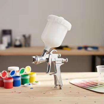 MP41G LVLP Gravity Spray Gun for Bench Painting and Color Testing