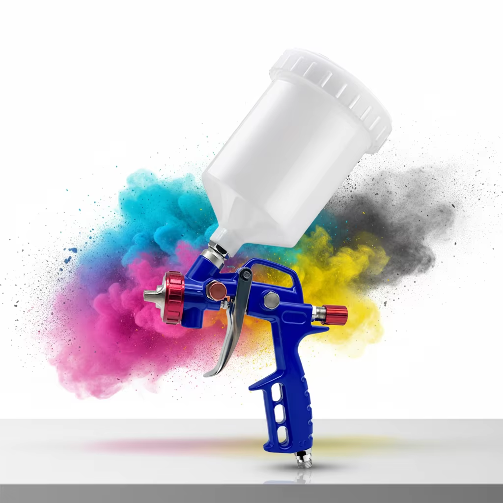 Color Finishing LVLP Spray Gun with Gravity Cup for Smooth Atomization