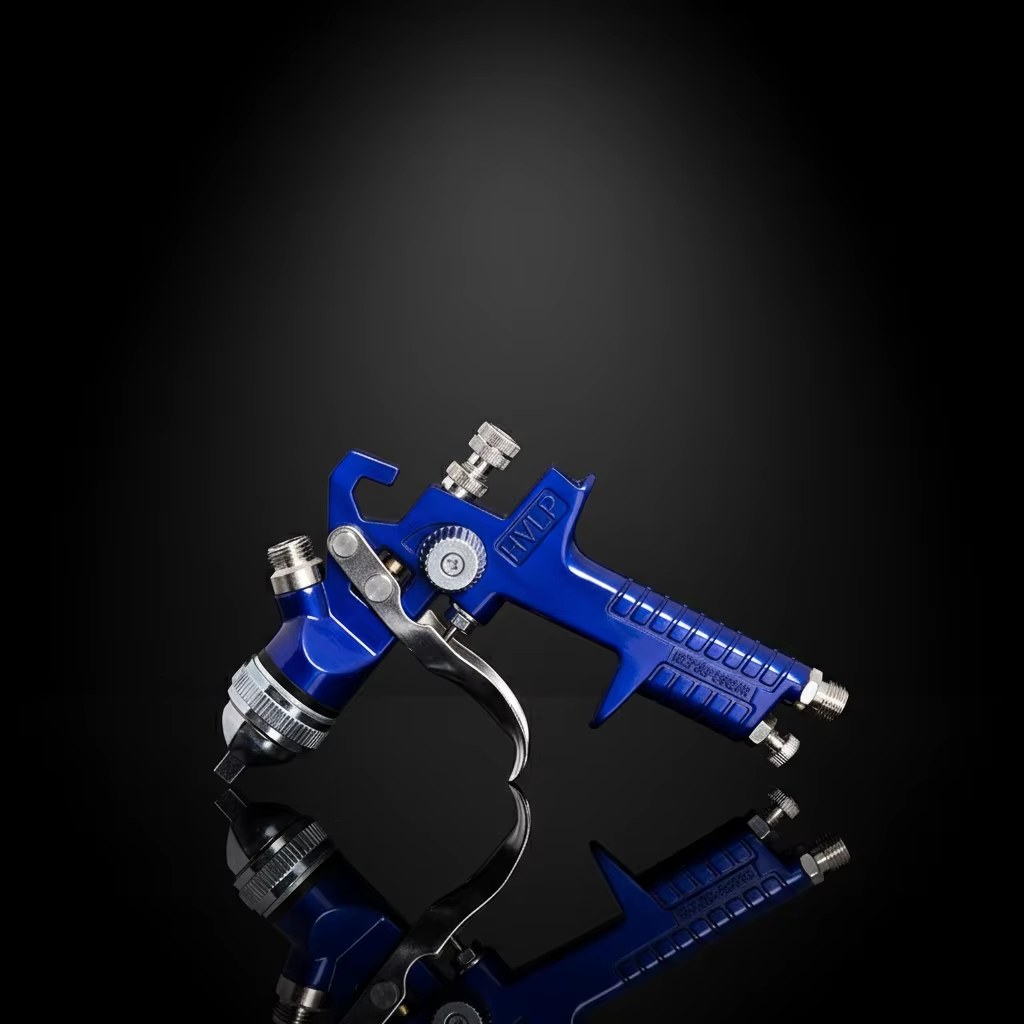 Blue HVLP Spray Gun Professional Finishing Tool B5