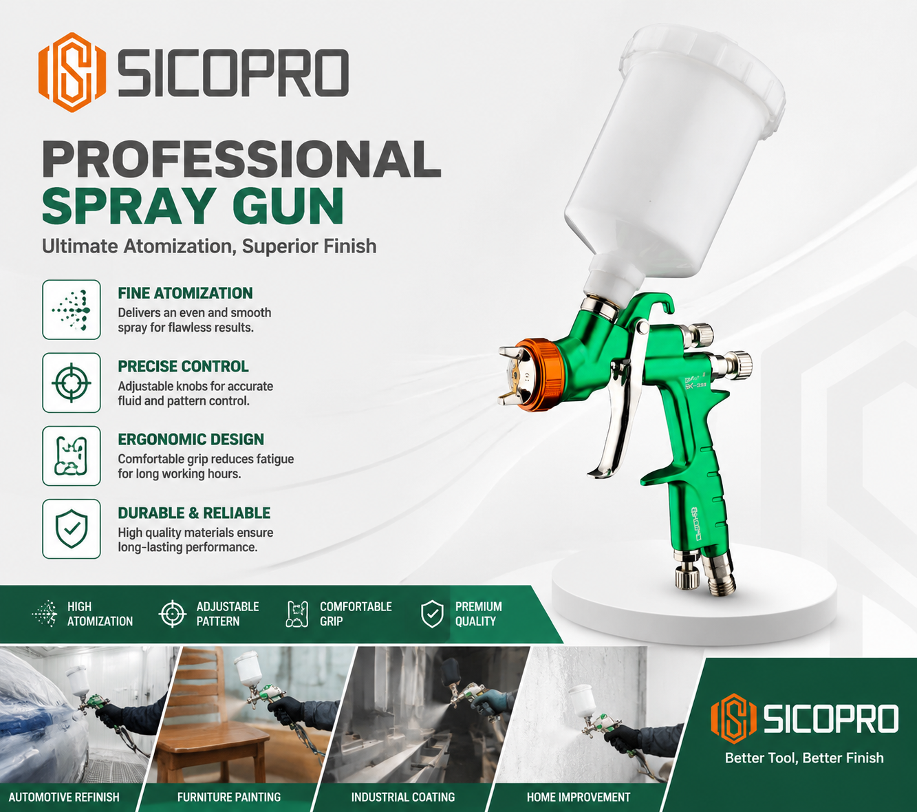 Preventing Paint Build-Up and Runs in Edges and Gaps: Fine-Tuning Small-Nozzle Touch-Up Spray Guns
