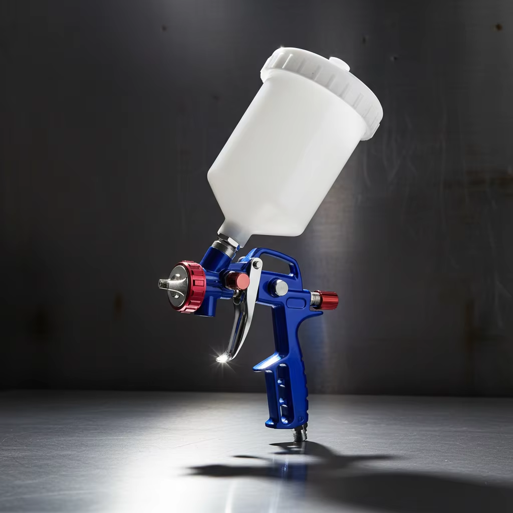 Precision Metal Cup LVLP Spray Gun for Professional Refinishing