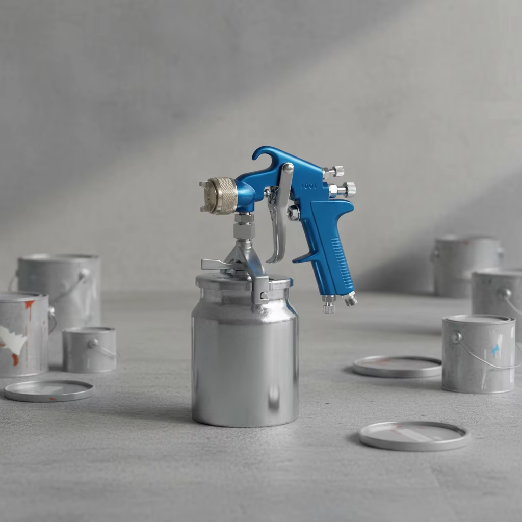 Color Splash LVLP Paint Spray Gun with Metal Cup for Fine Finish Coating