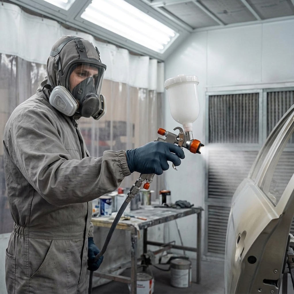 LVLP Automotive Touch-Up Spray Gun for Paint Booth Refinish