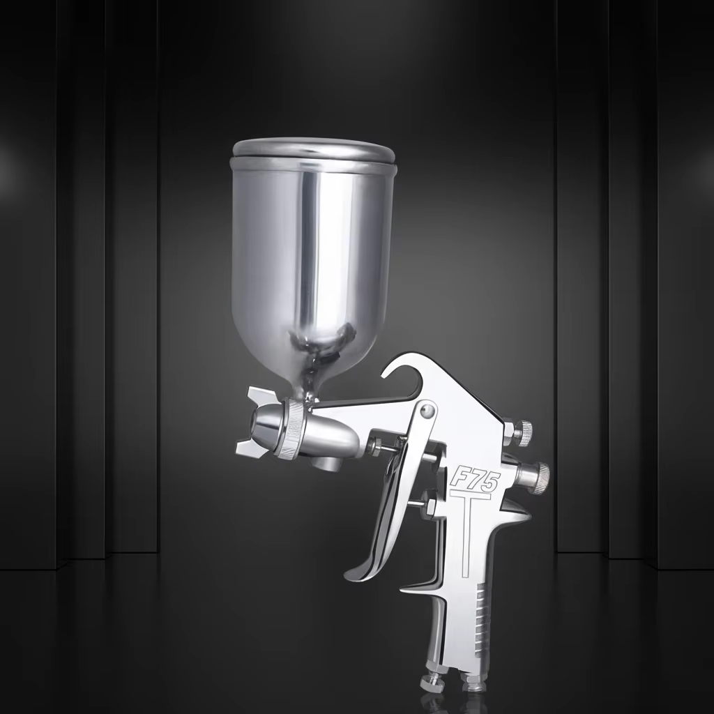 F75 Gravity Feed Paint Gun for Creative Color Spraying
