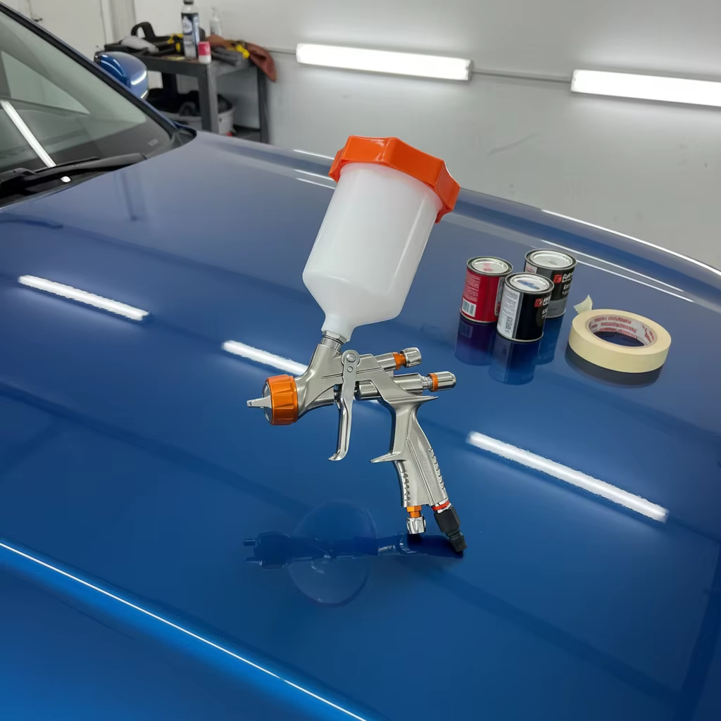Workshop Gravity Feed Paint Spray Gun for Woodworking and Repair Coating