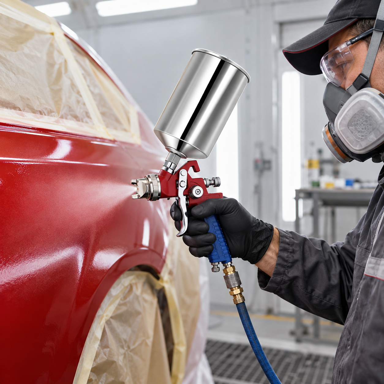 Spot Repair am Kunststoffstoßfänger: professioneller Lackierablauf für kleine Schäden
