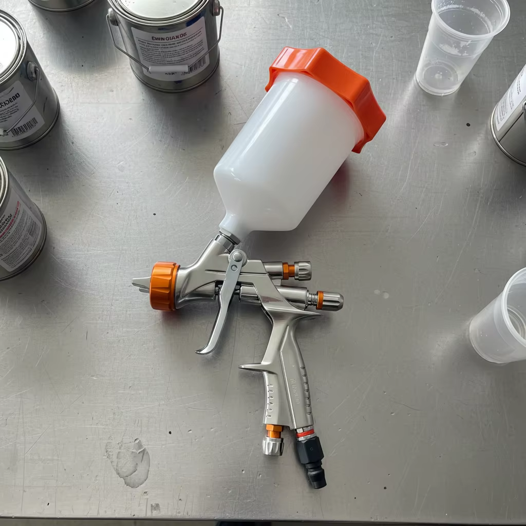 Professional Gravity Feed LVLP Spray Gun for Automotive and Workshop Painting