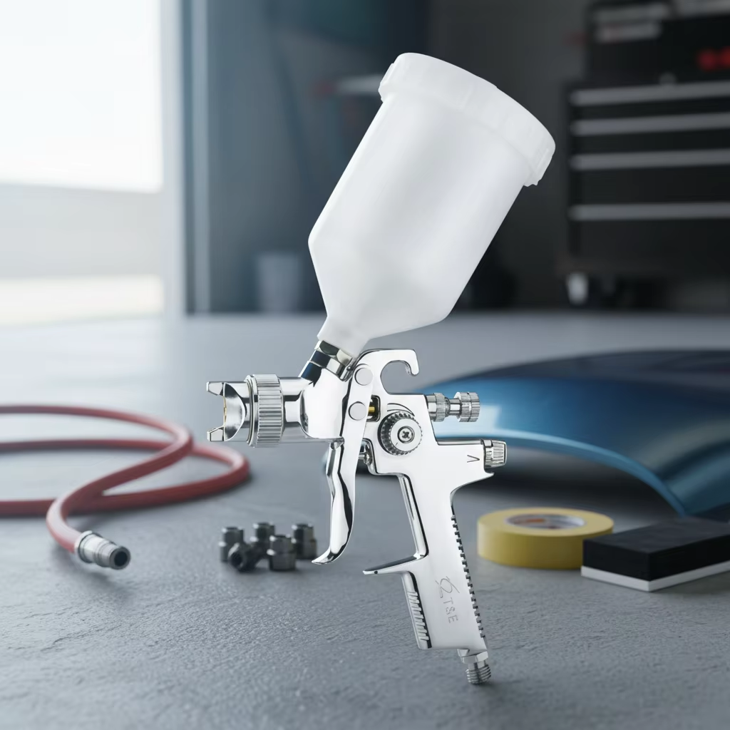 Professional LVLP Gravity Feed Spray Gun for Automotive Refinishing and General Coating