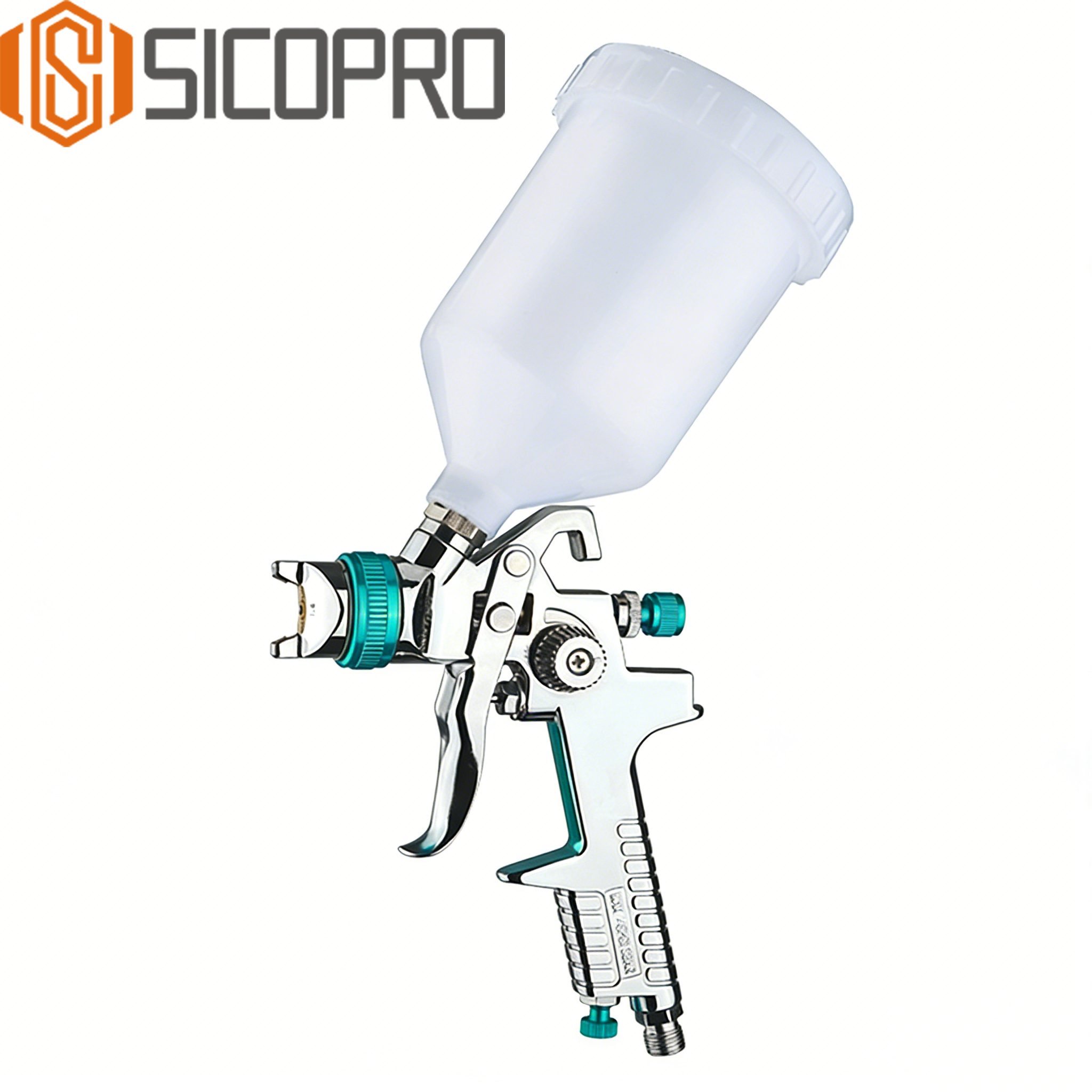 Refinished Painting LVLP Spray Gun H-827A - CYAN