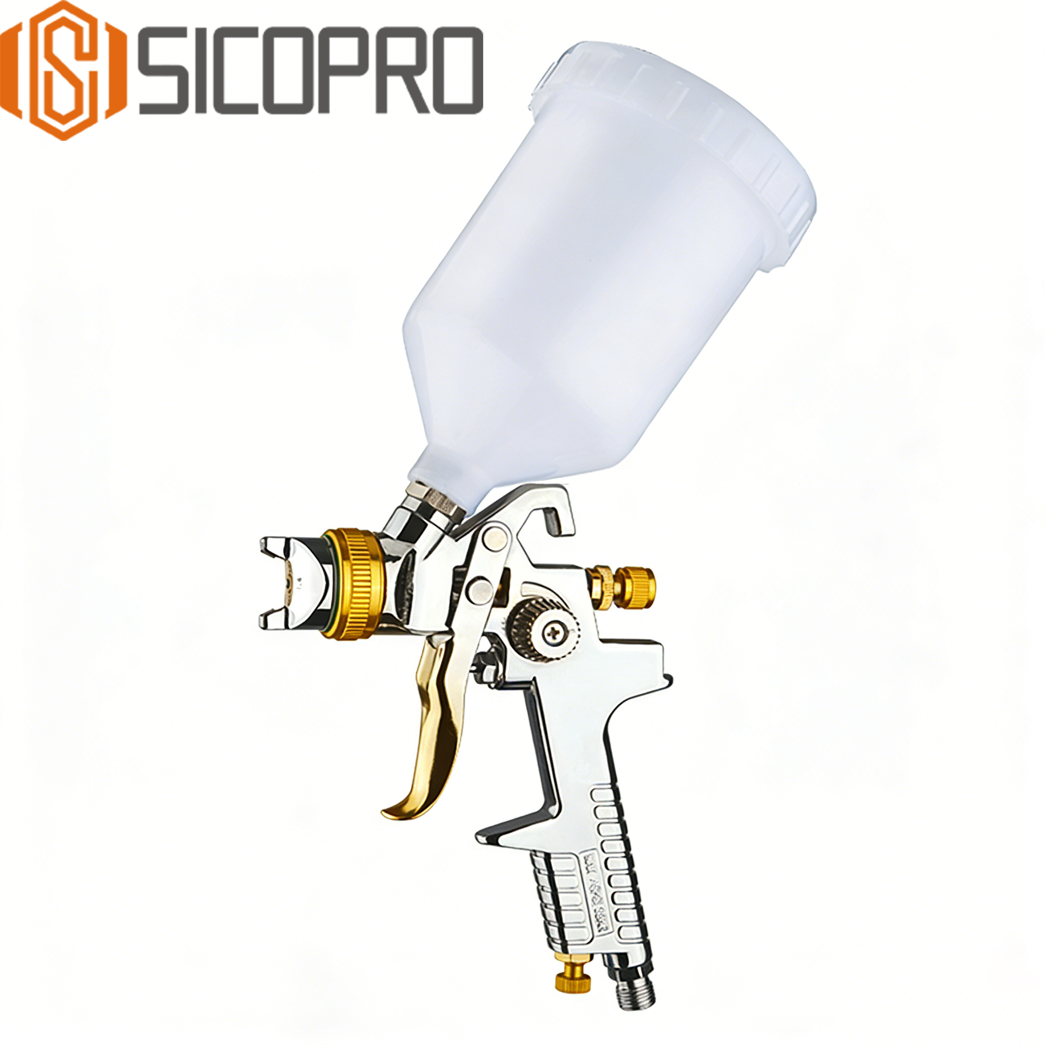 Refinished Painting LVLP Spray Gun H-827A - GOLDEN