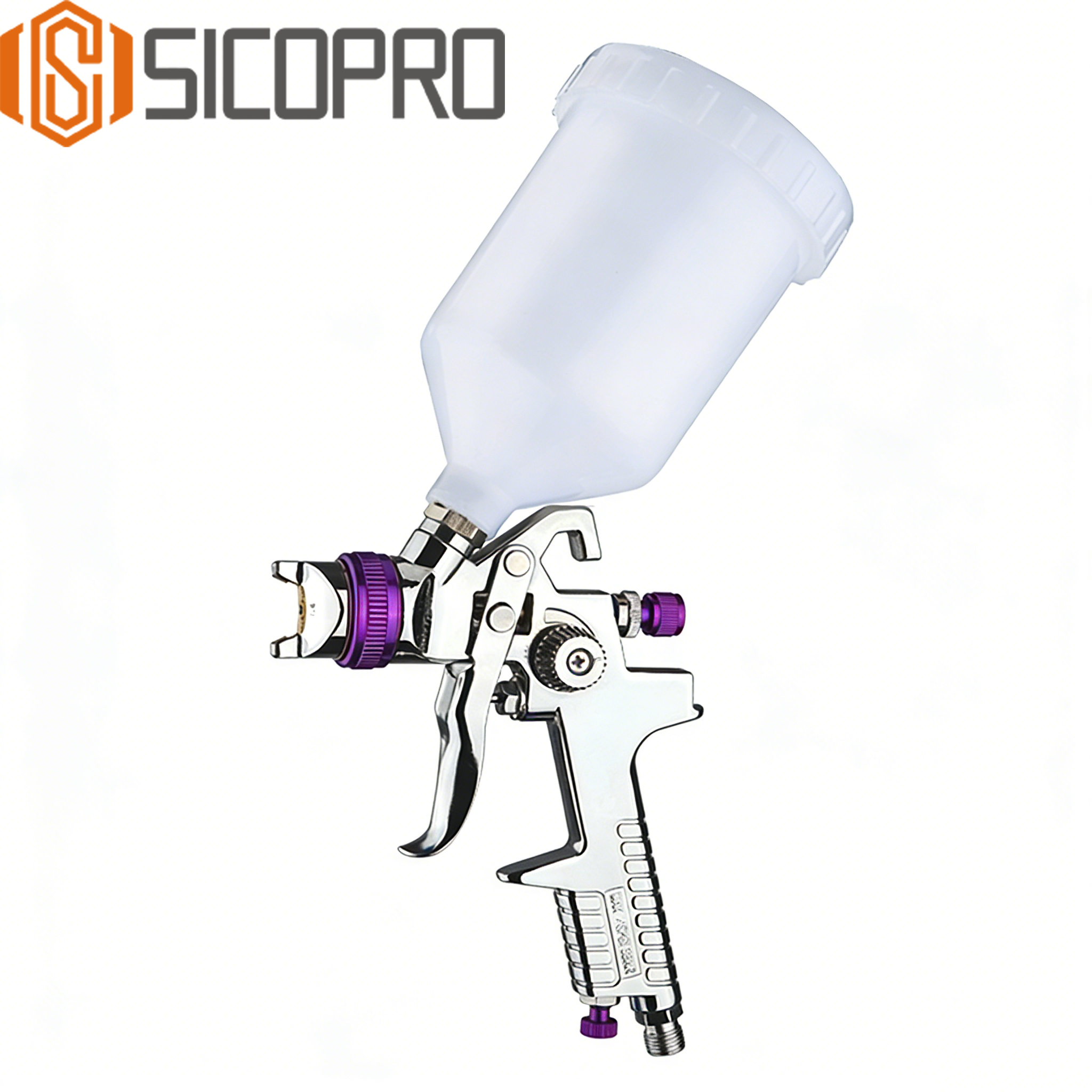 Refinished Painting LVLP Spray Gun H-827A - PURPLE