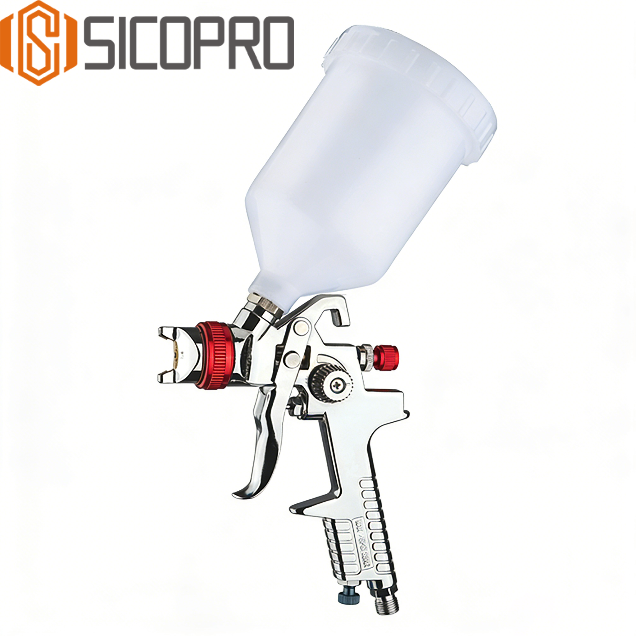 Refinished Painting LVLP Spray Gun H-827A - RED
