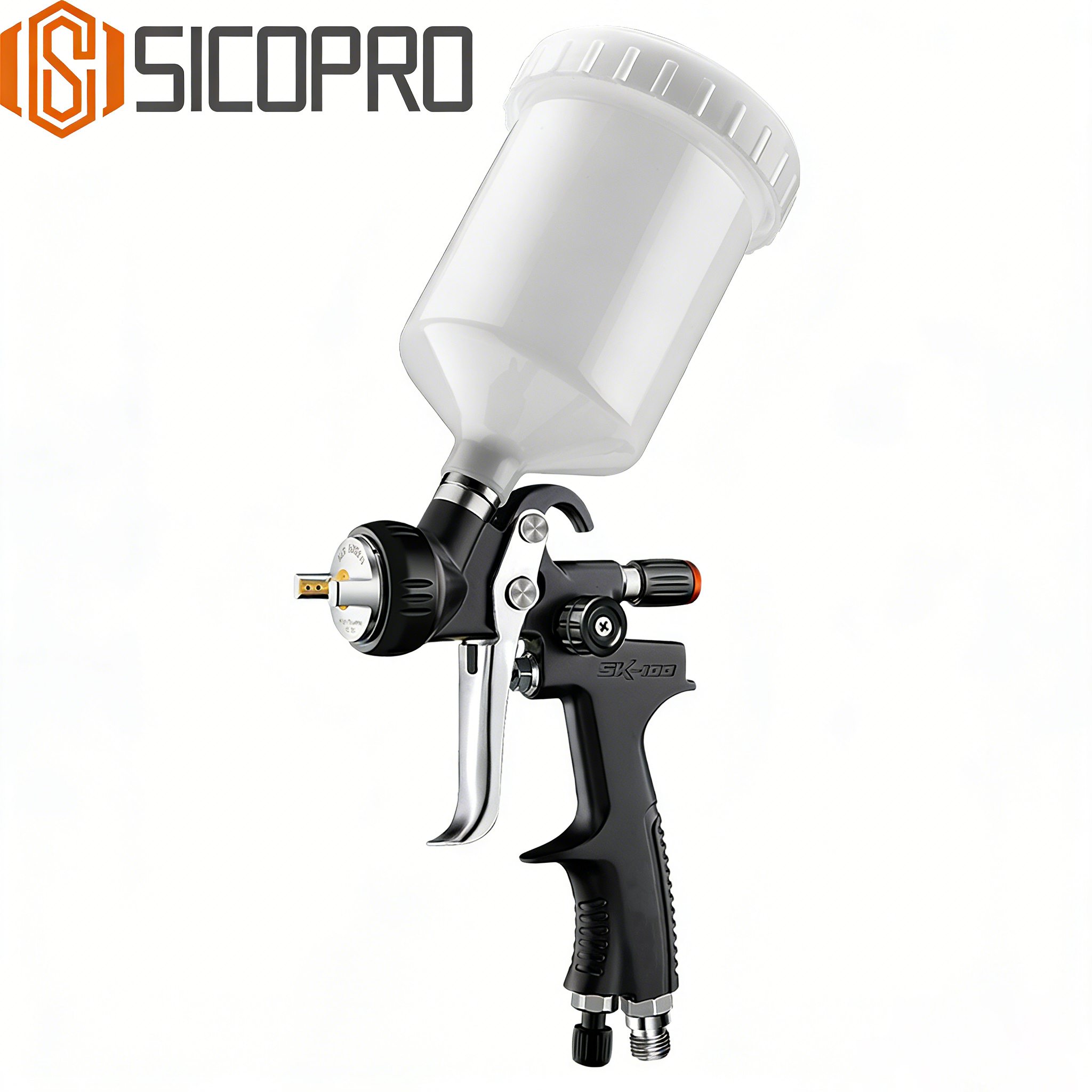 Refinished Painting LVLP Spray Gun SK-100 - Black
