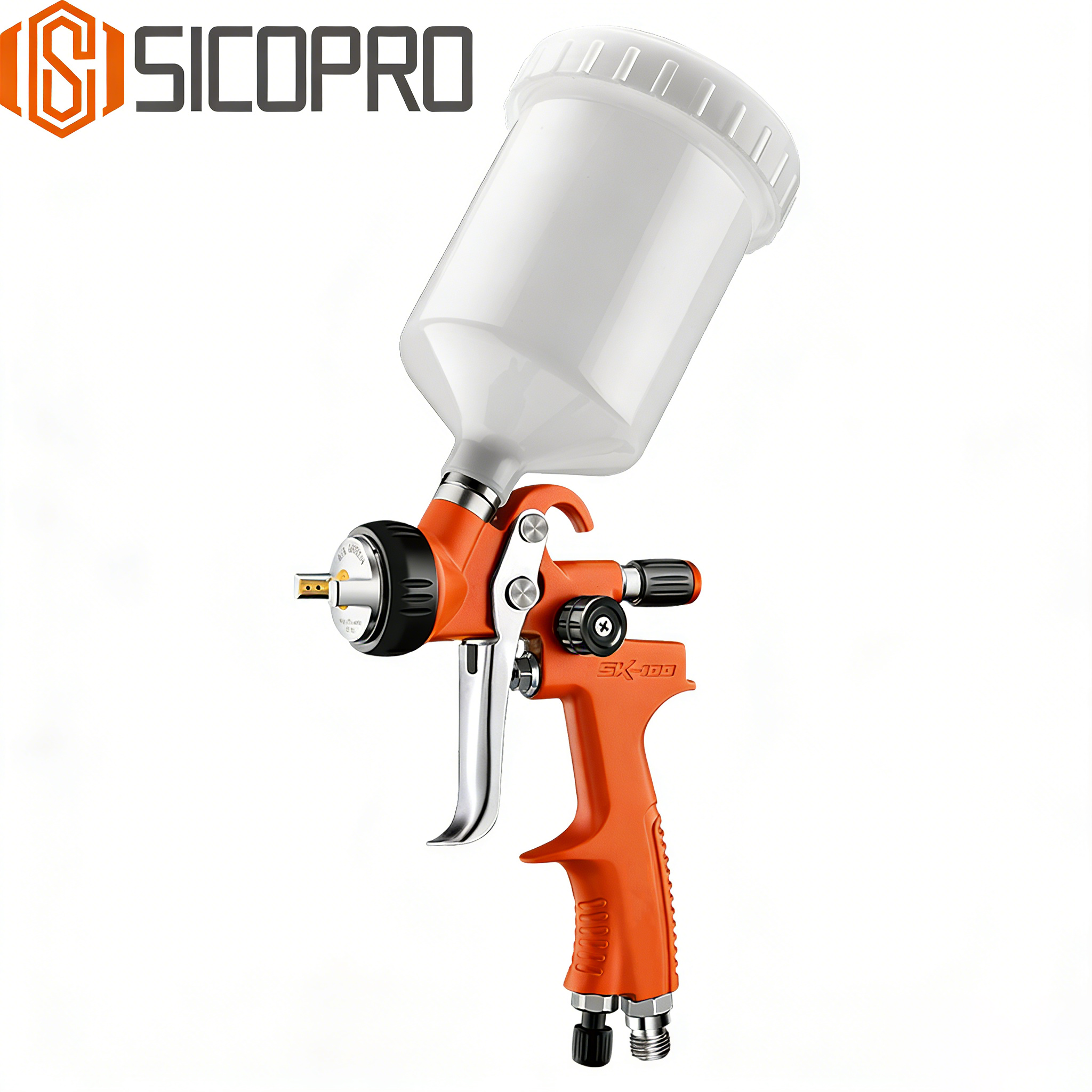Refinished Painting LVLP Spray Gun SK-100 - Orange