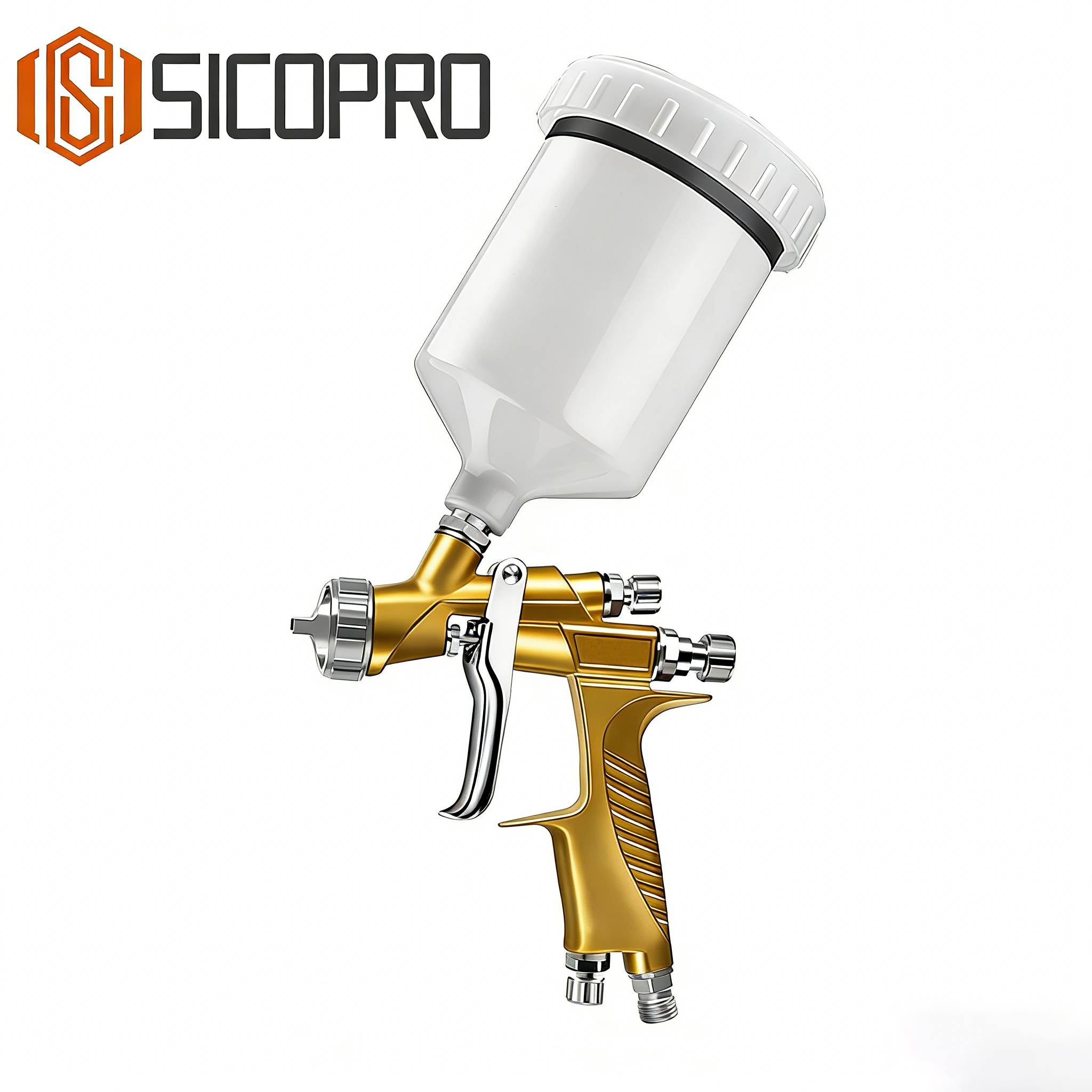 SICOPRO SK-301 LVLP Refinished Painting Spray Gun – Gold