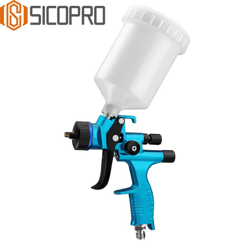 SICOPRO SK2021 Blue LVLP Spray Gun – High Atomization Gravity Feed