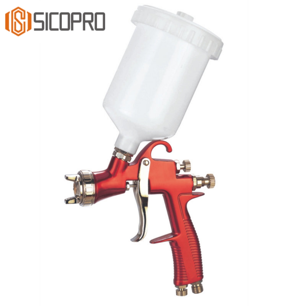 SICOPRO S400 LVLP Gravity Feed Spray Gun – High Transfer Efficiency Automotive and Furniture Refinishing Tool