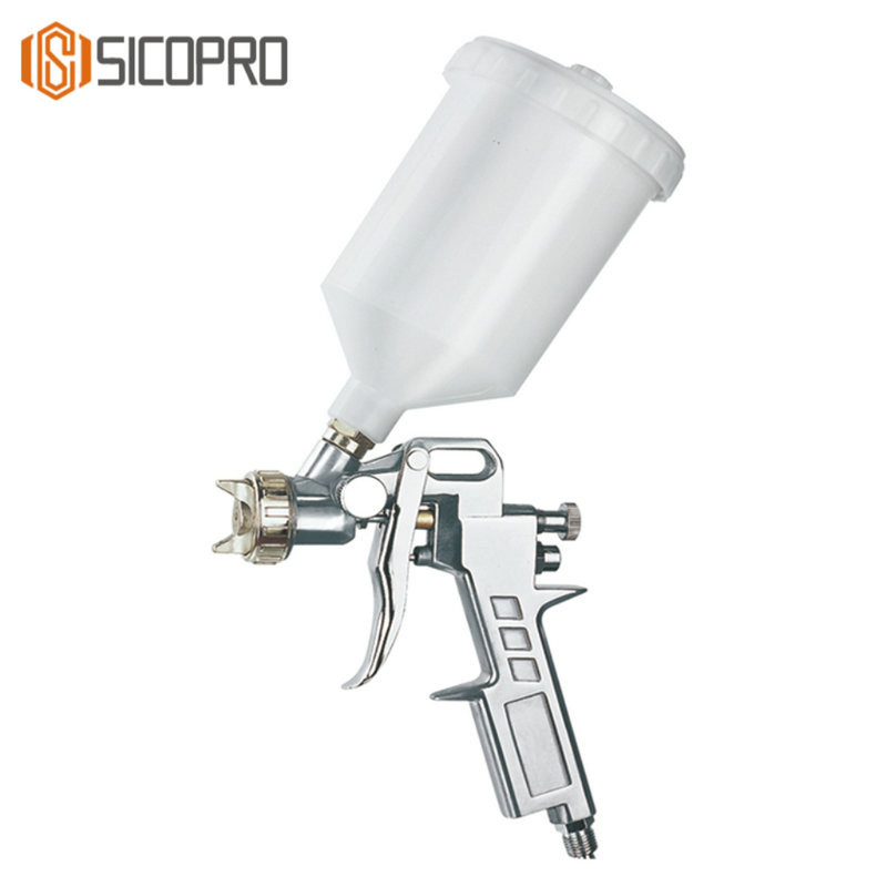 S-990P LVLP Gravity Spray Gun – Chrome Professional Sprayer for Auto & Industrial Coatings
