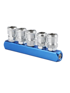 SC-13 Five-Way Pneumatic Air Manifold with Quick Couplers