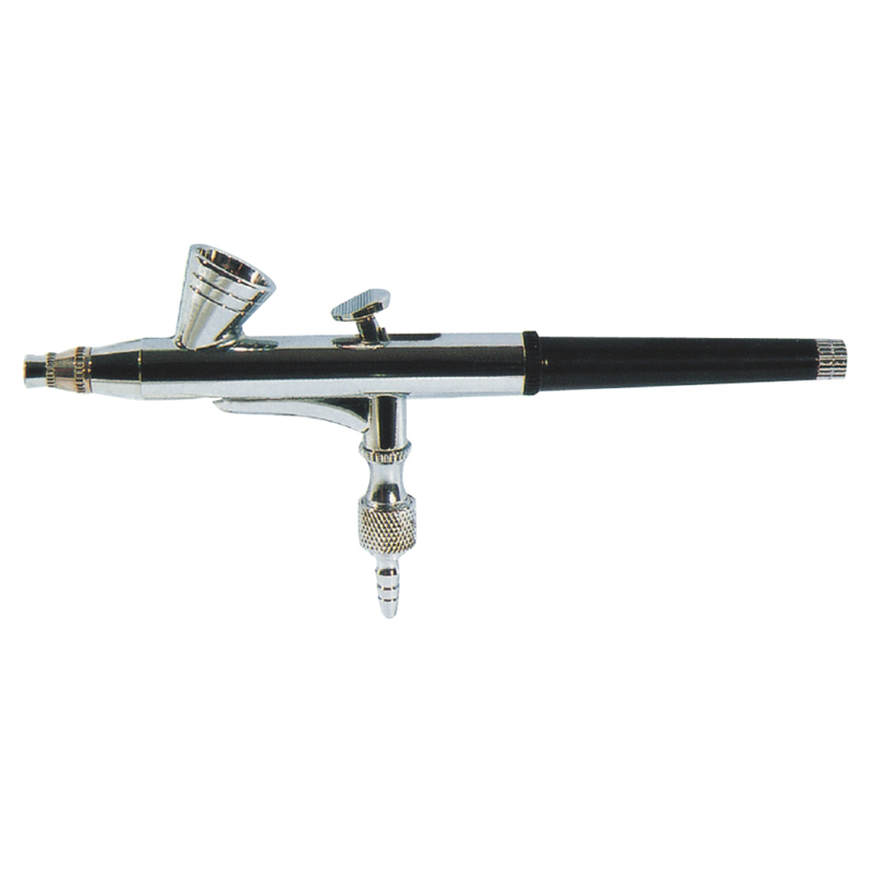 SK-135 Compact Gravity Feed Airbrush with Small Top Cup and Black Rear Handle