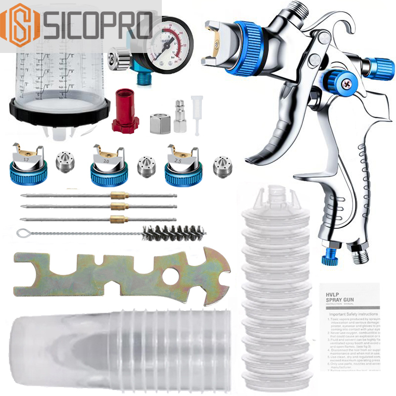 SICOPRO SK-2008 Spray Gun – Complete Accessory Set