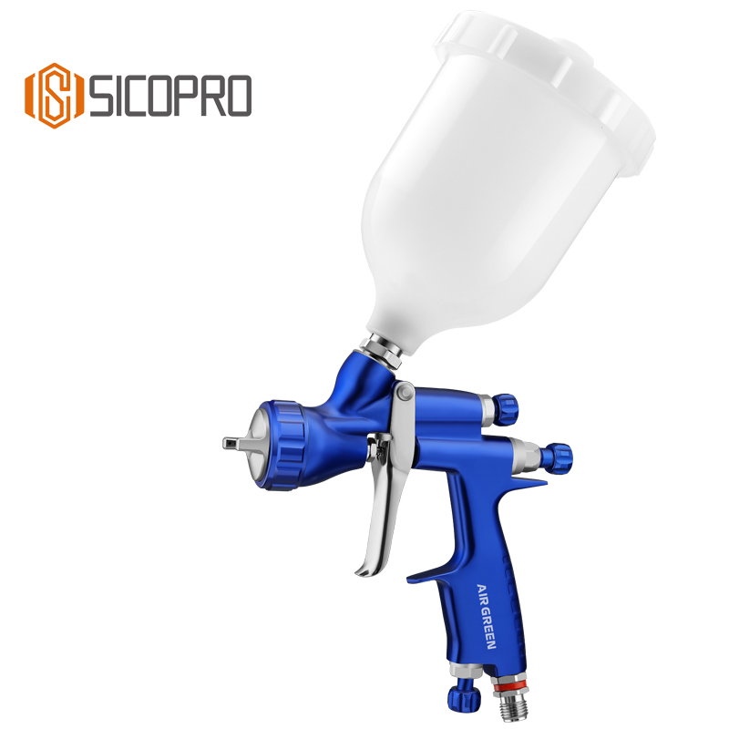 SICOPRO SK735 HVLP Gravity Feed Spray Gun Professional Automotive Paint Sprayer