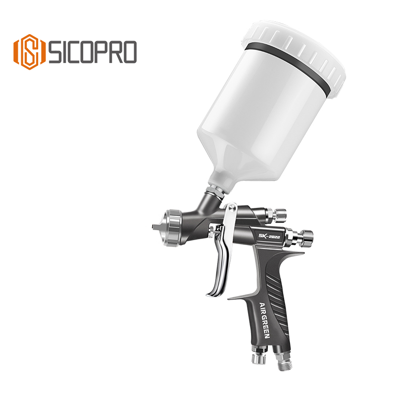 SICO PRO SK300 LVLP Gravity Feed Spray Gun for Automotive & Industrial Refinishing