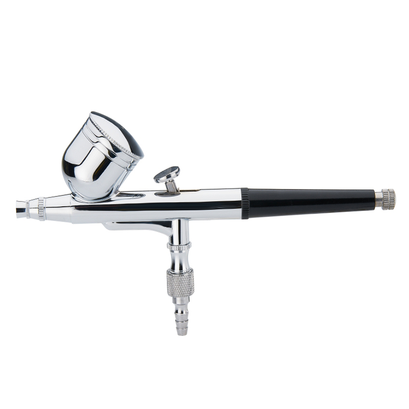 SK-130 Gravity Feed Dual-Action Airbrush with Angled Metal Cup