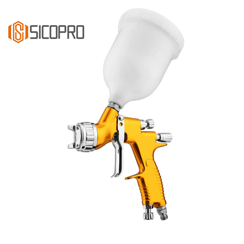 TES Gravity Feed LVLP Spray Gun for Fine Finish Painting