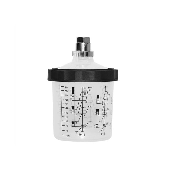 WD-600SLD 600ml Paint Mixing Cup with Ratio Scale and Adapter Lid