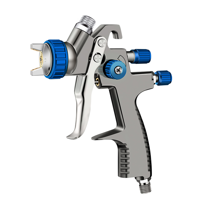 LVLP Gravity Spray Gun with 650ml PPS Cup System – Eco-Friendly Paint Sprayer with Precision Blue Controls for Automotive & Industrial Use