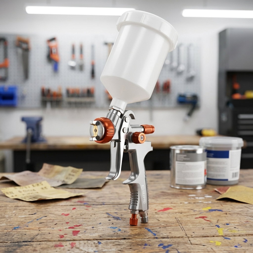 LVLP Furniture and Workshop Gravity Paint Spray Gun