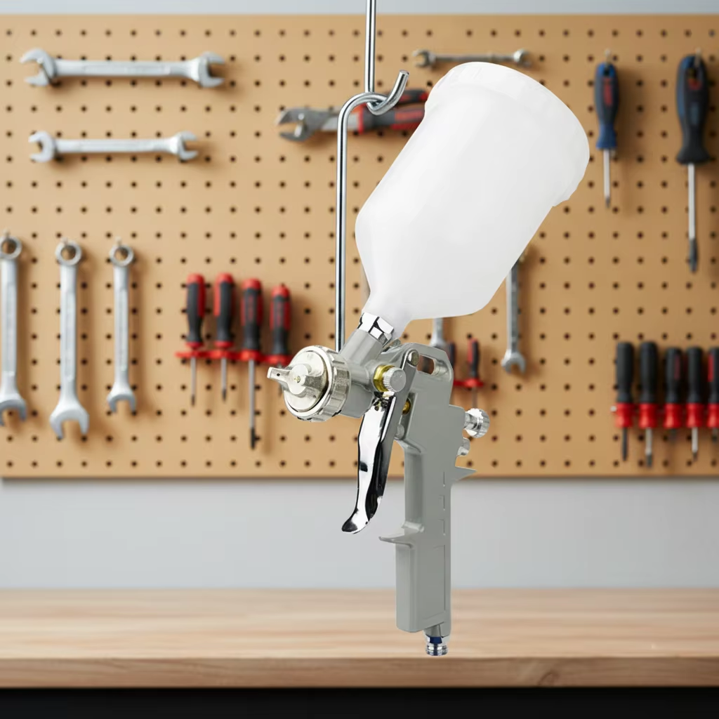 Creative Color Splash Gravity Feed Spray Gun for Decorative Paint Application
