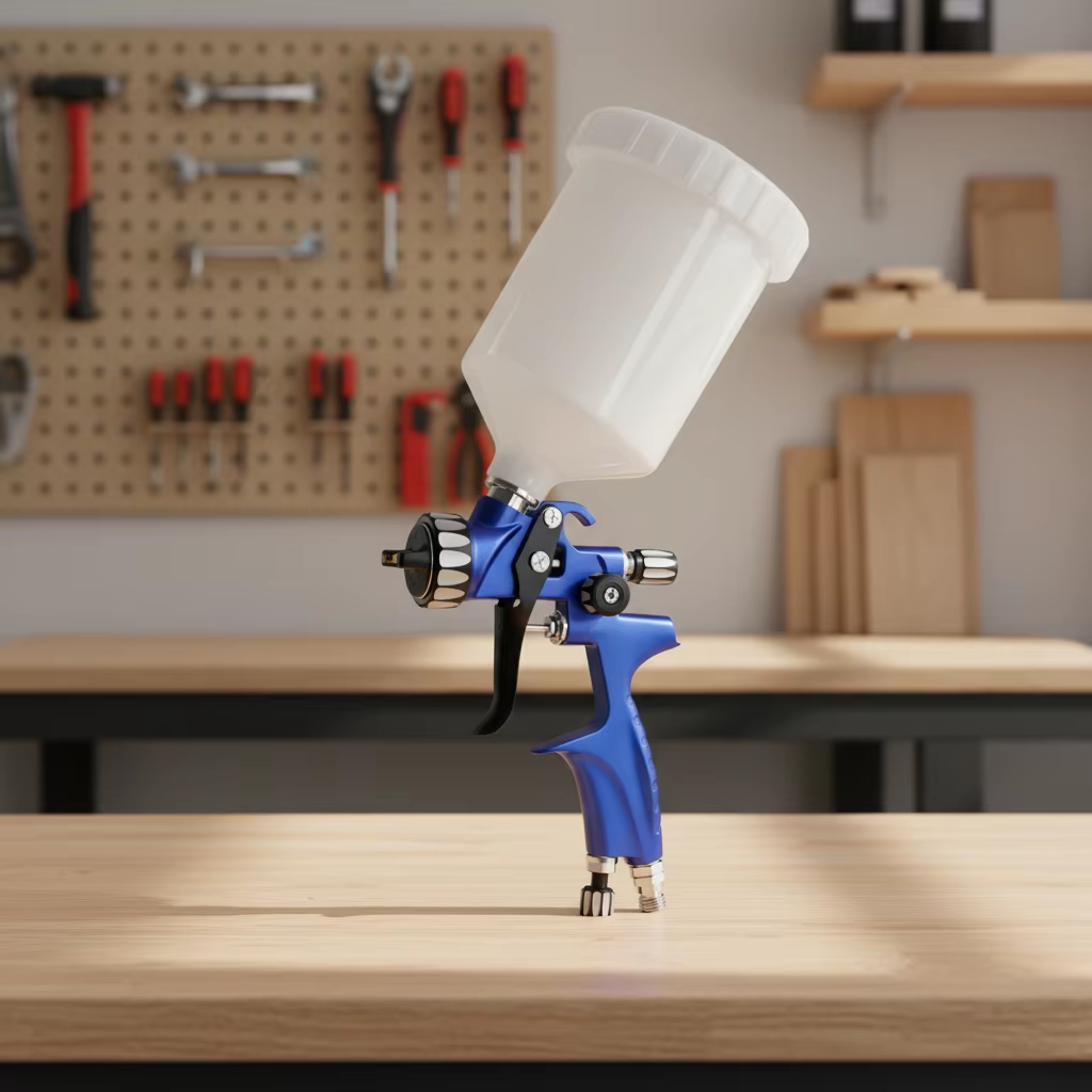 E-102 Gravity Feed LVLP Spray Gun 600CC Car Paint Sprayer