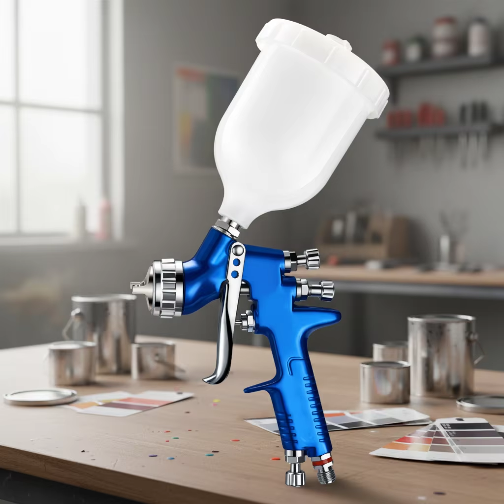 TT LVLP Spray Gun 600CC Gravity Feed Automotive Paint Gun 1.3mm