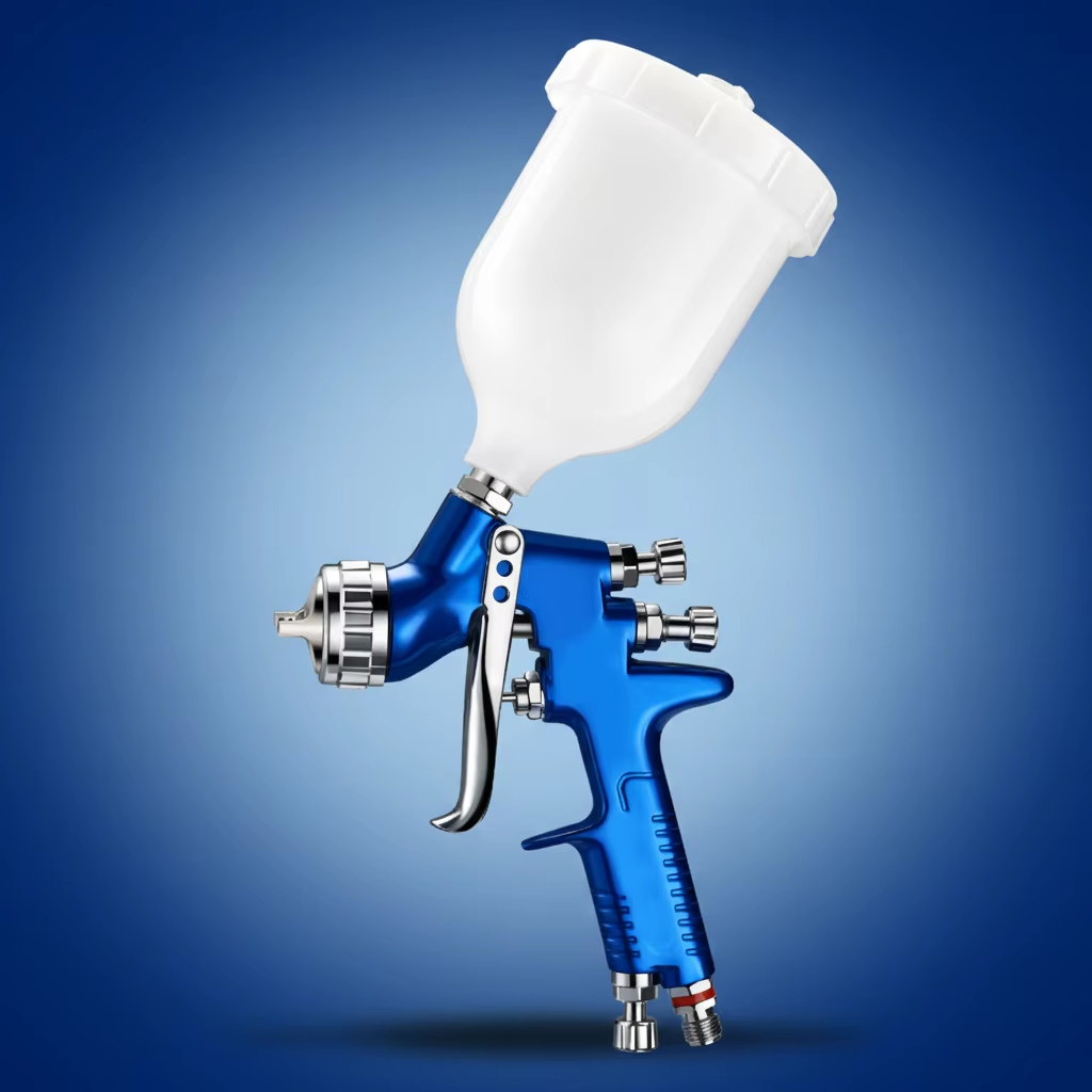 TT LVLP Spray Gun 600CC Gravity Automotive Paint Sprayer 1.7mm