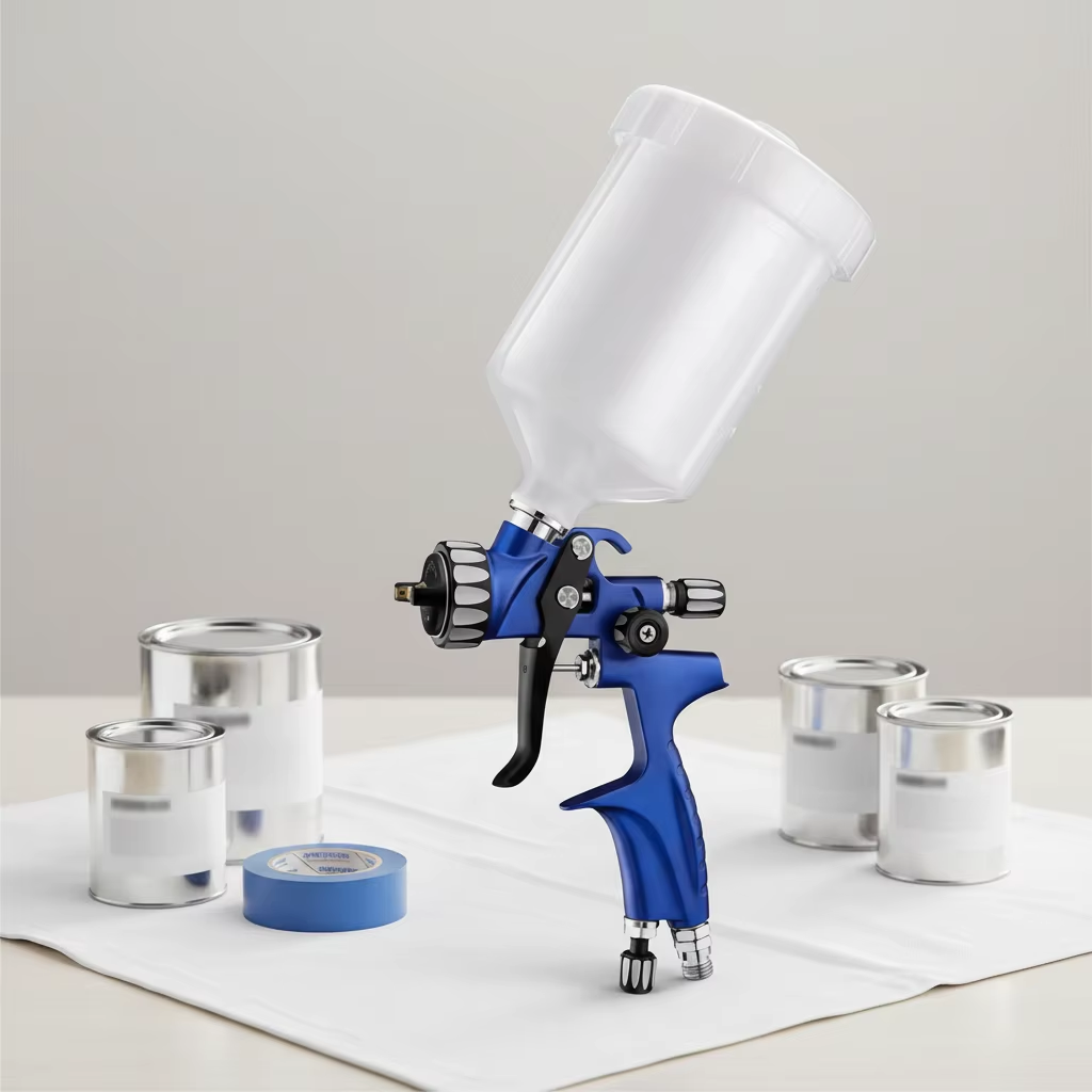 E-102 600CC LVLP Automotive Refinish Spray Gun Gravity Feed