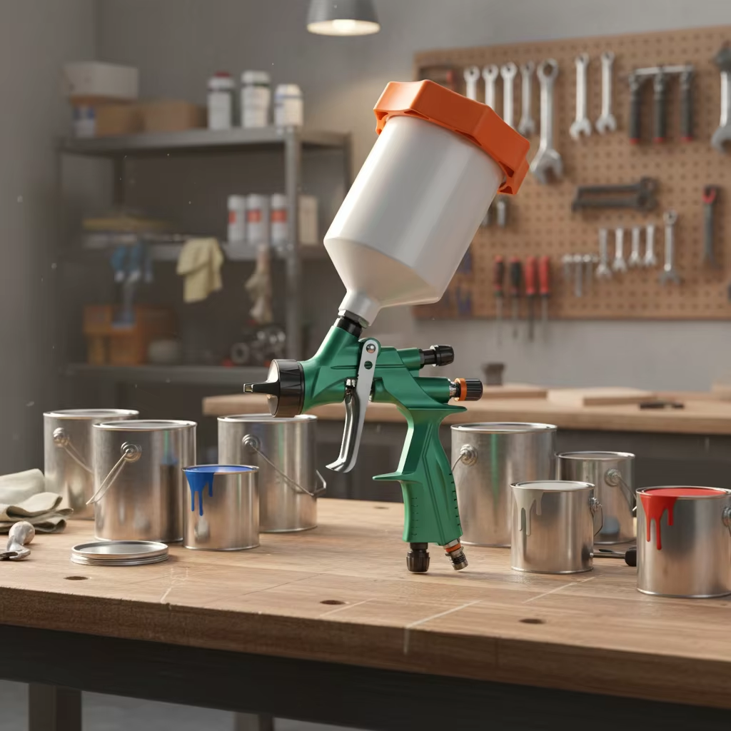 SK-200 Automotive Gravity Feed Paint Gun for Professional Refinishing