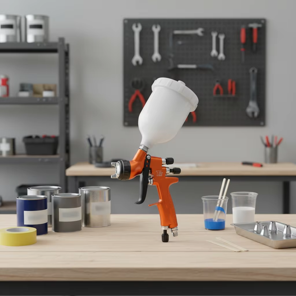TE LVLP Fine Finish Spray Gun Professional Automotive Tools